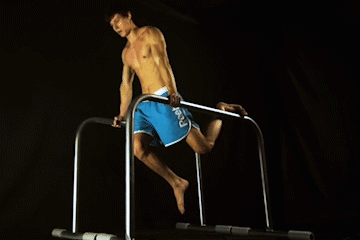 One Leg Supported Dips