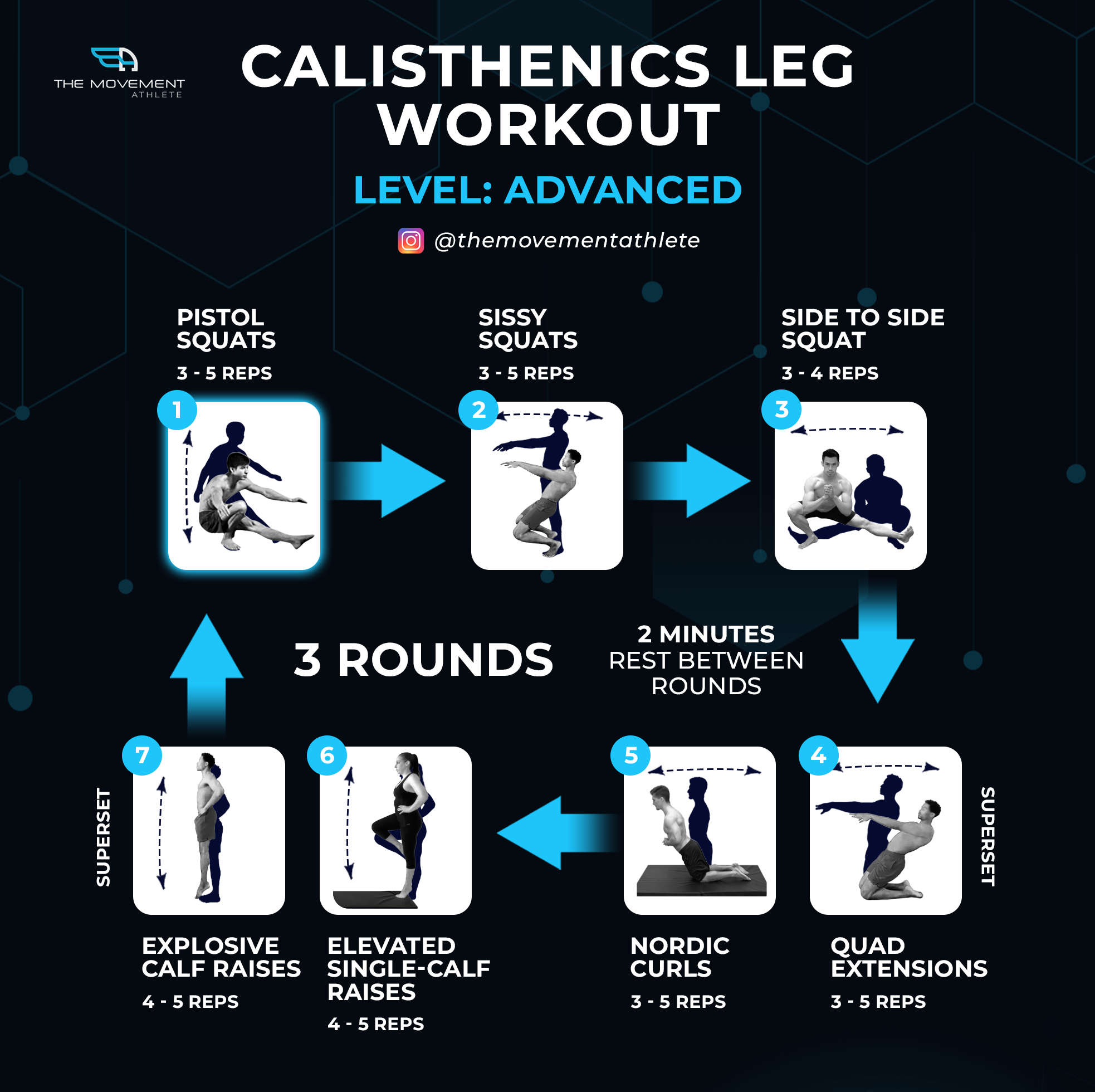 Advance Calisthenics Leg Workout