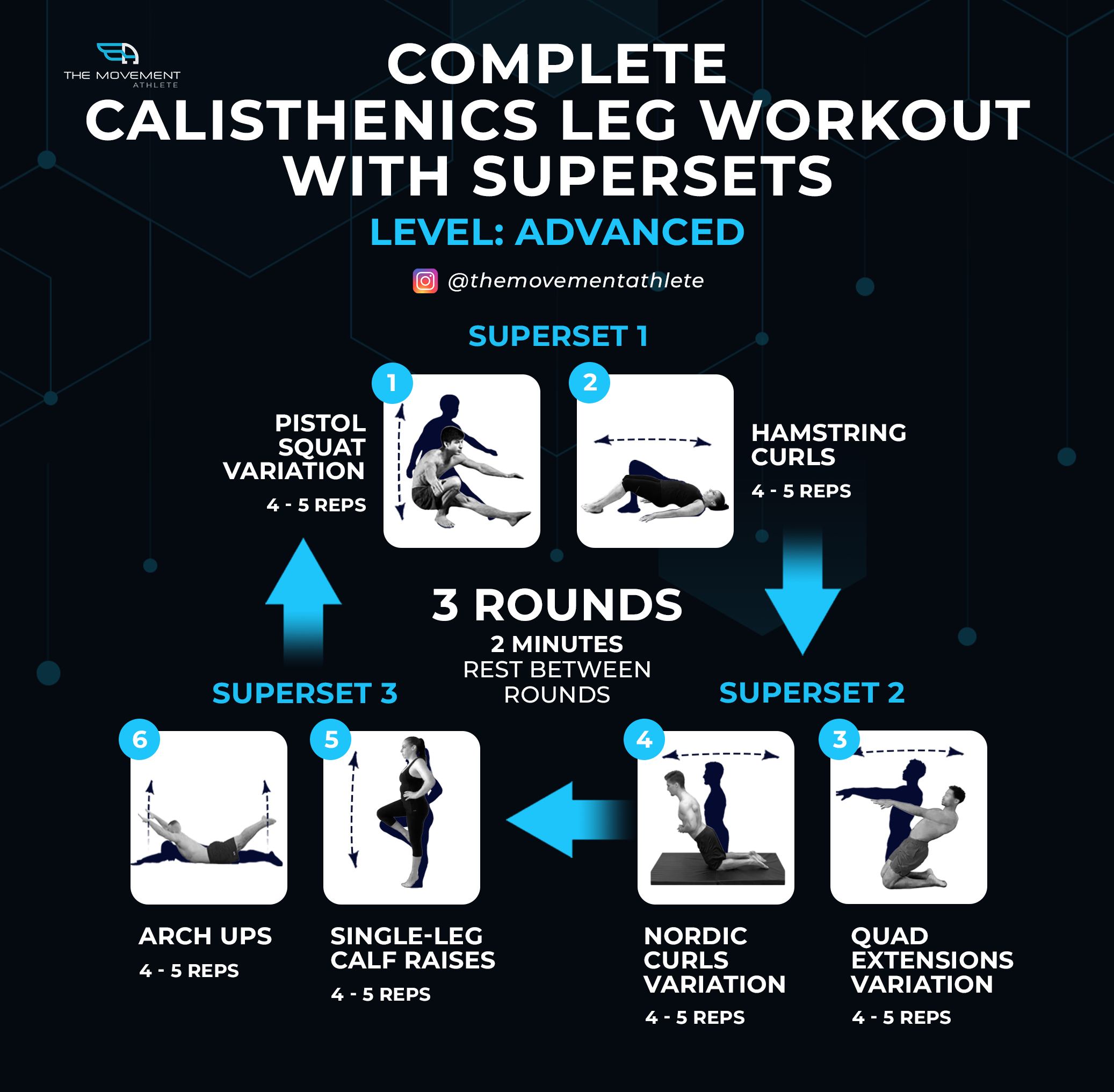 Complete Calisthenics Leg Workout with Supersets