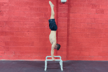 Freestanding handstand pushup