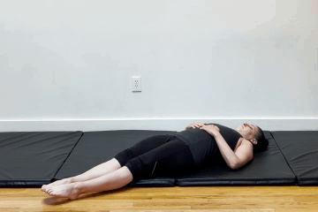 Single Leg IT Band Stretch Both Legs Straight (on back) [For Cooldown (Passive Stretches)