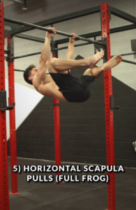 Horiziontal Scapula Pulls (Full Frog)