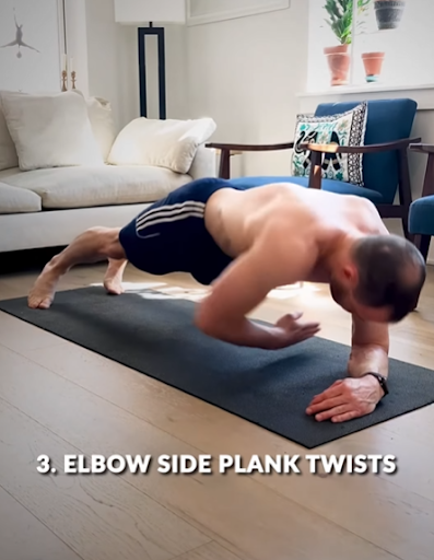 Elbow Side Plank Twists