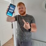Luke, Movement Athlete member, showing his calisthenics training plan in the app
